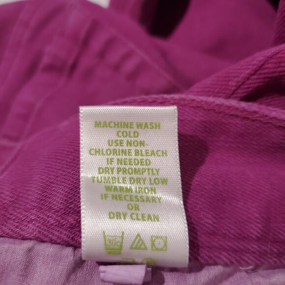 Lilly Pulitzer Worth Straight Raw Hem Jeans Womens Size 4 Fuschia Pink Cotton - Picture 11 of 12